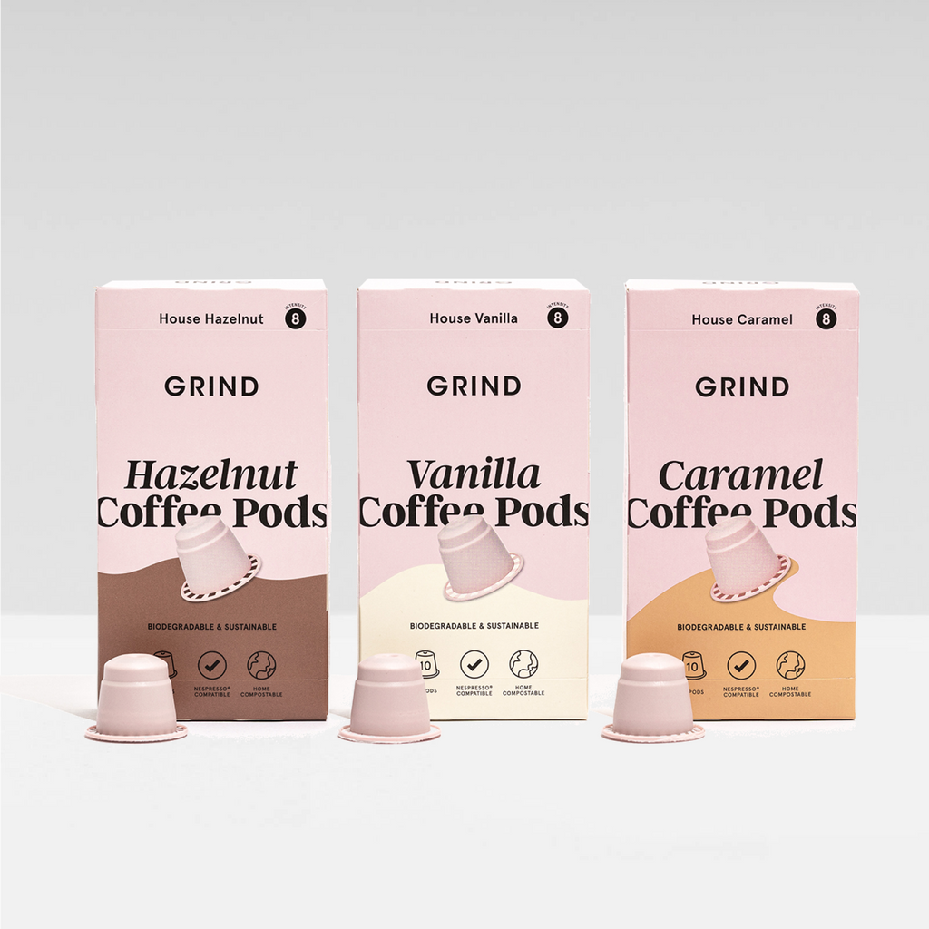 Flavoured Compostable Nespresso Pod Refills Sustainable Coffee Grind