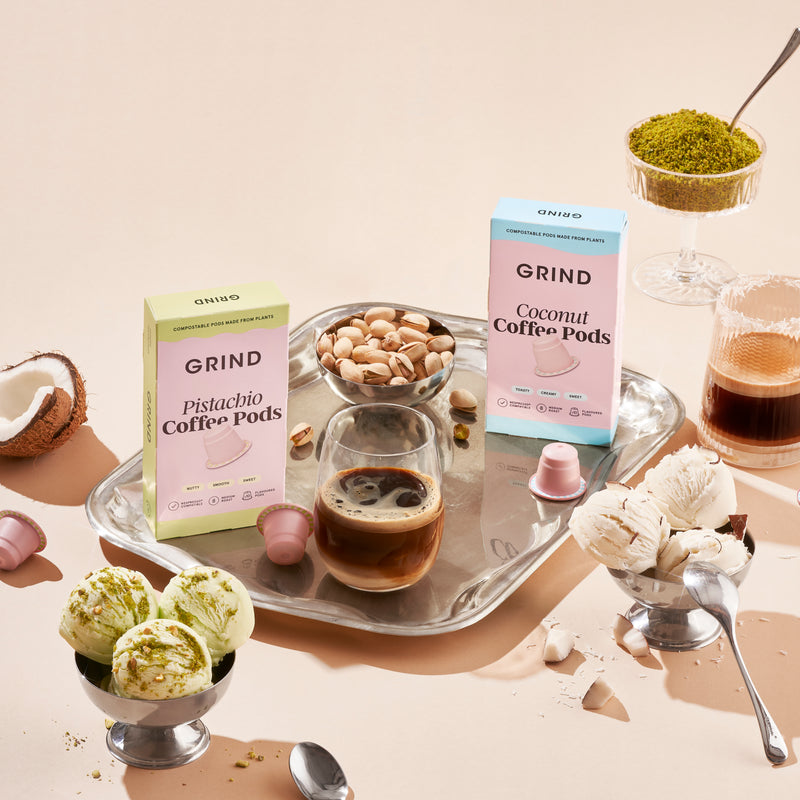 Grind x Peanuts Tin of Compostable Coffee Pods image