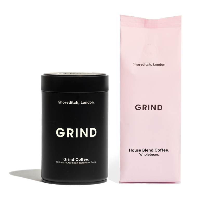 Black Tin of Grind Coffee image