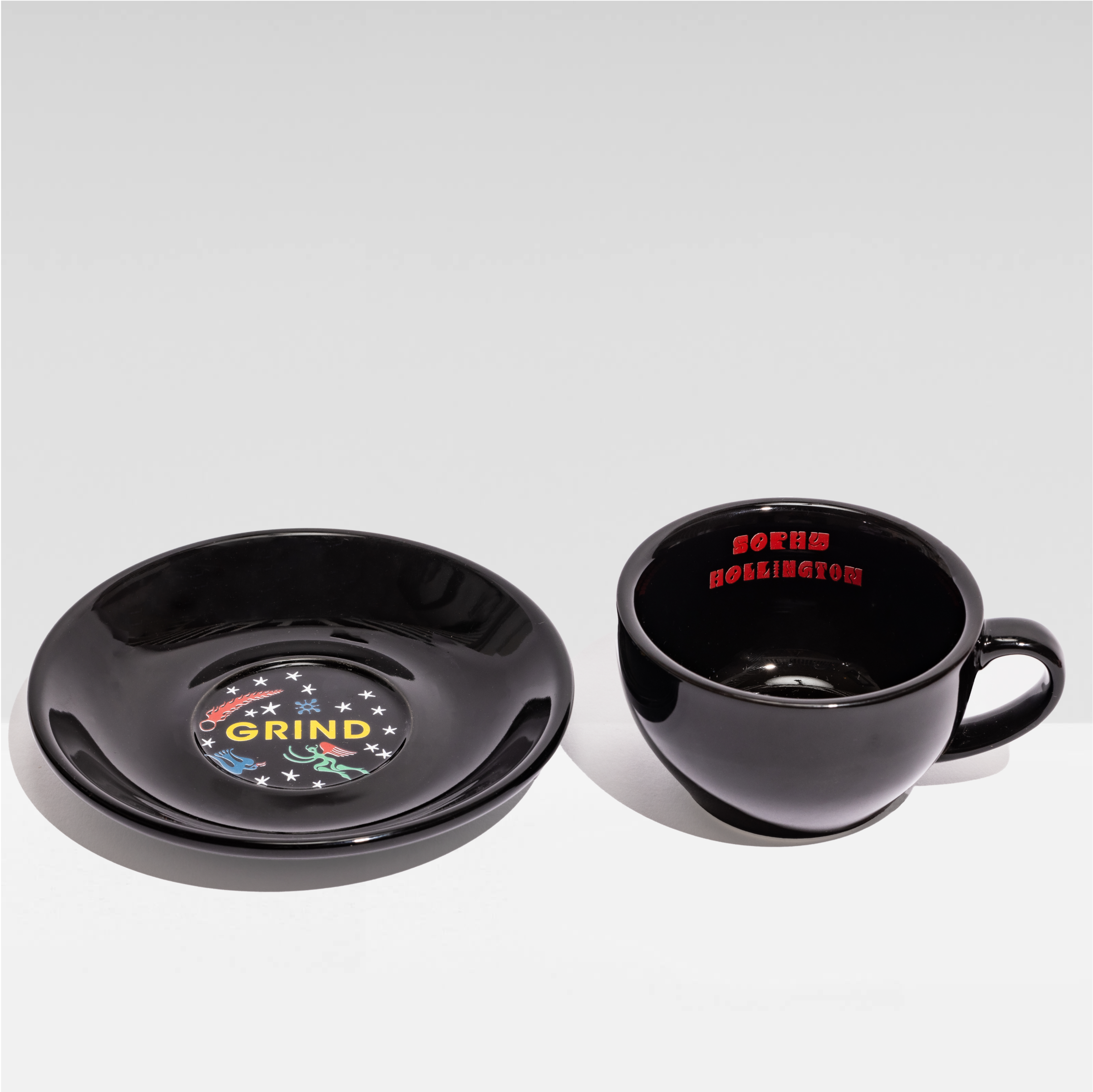 x Sophy Hollington Coffee Cups & Saucers Set