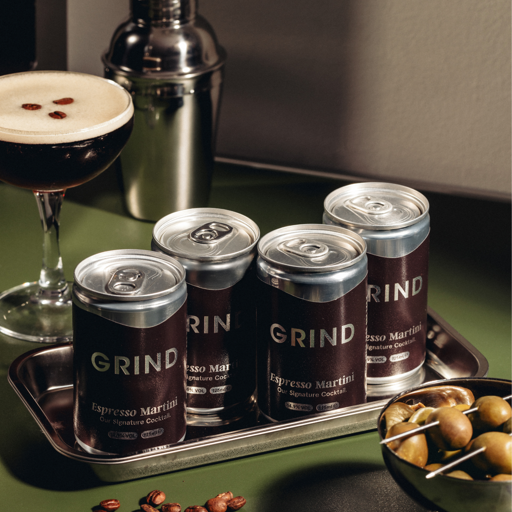 Grind Espresso Martini Ready to Drink Cans | Bar Quality | 4 Pack