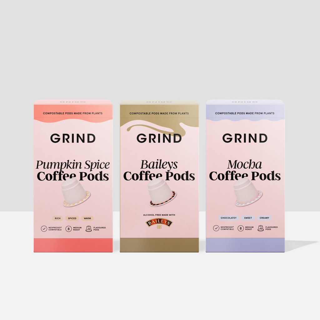 Compostable Tea Pods Flavoured Compostable Nespresso® Pod Refills | Sustainable Coffee – Grind