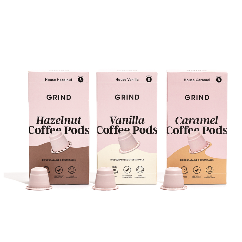 Flavoured Compostable Nespresso Pod Refills Sustainable Coffee Grind