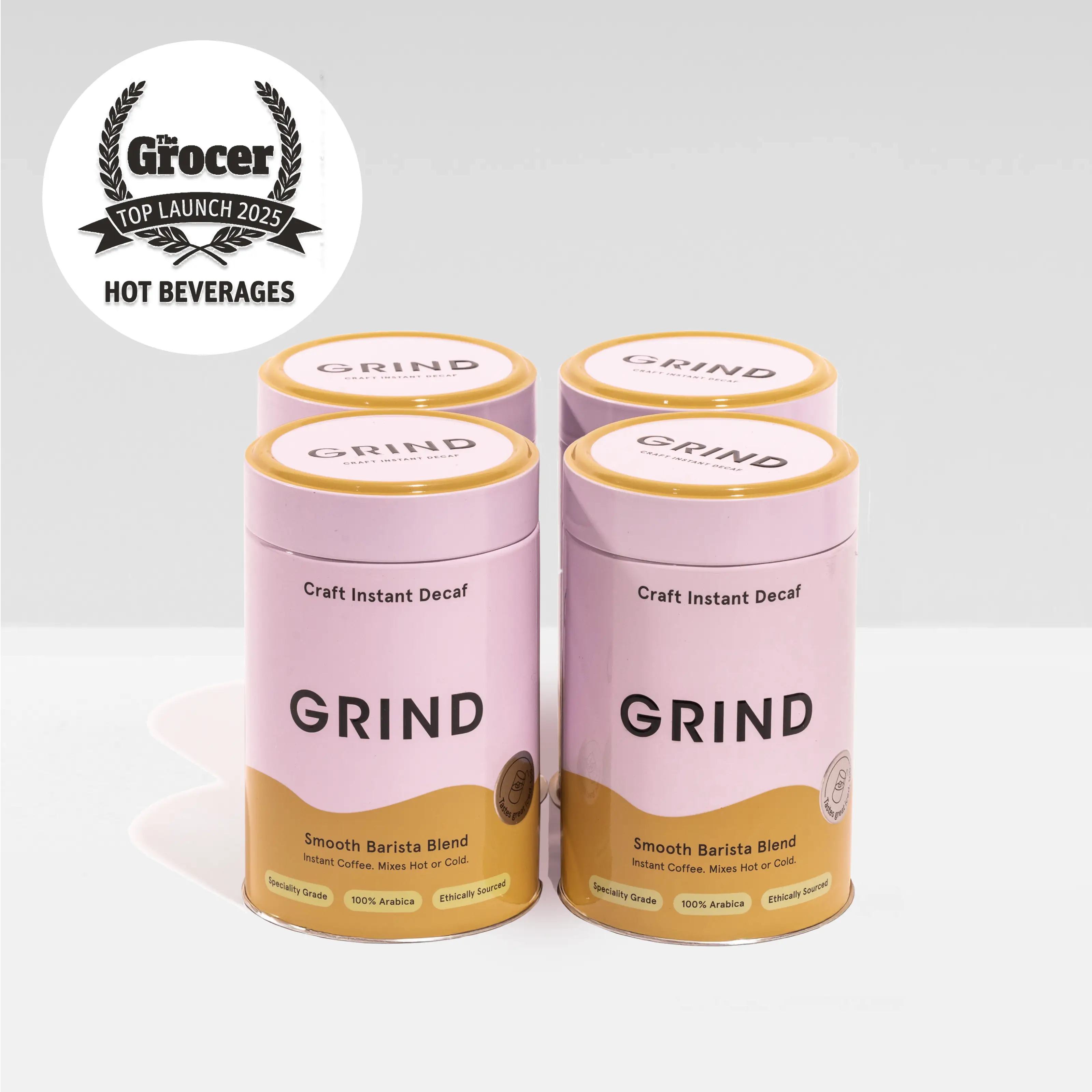 Craft Instant Decaf Coffee Tin Barista Blend Pack 4