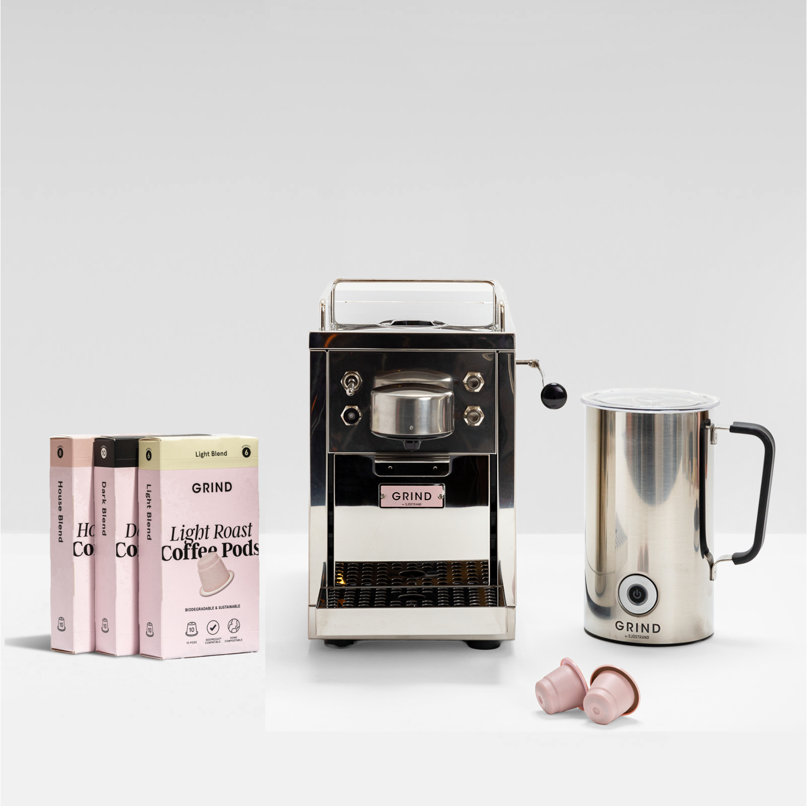 Machine and Milk Frother Bundle Coffee Makers Grind