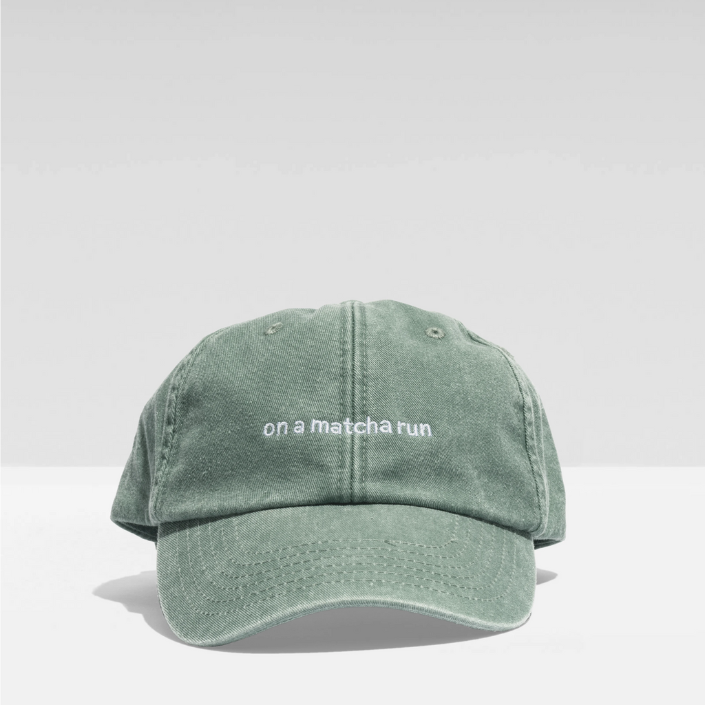 Matcha Run Baseball Cap | Embroidered Baseball Caps | Grind
