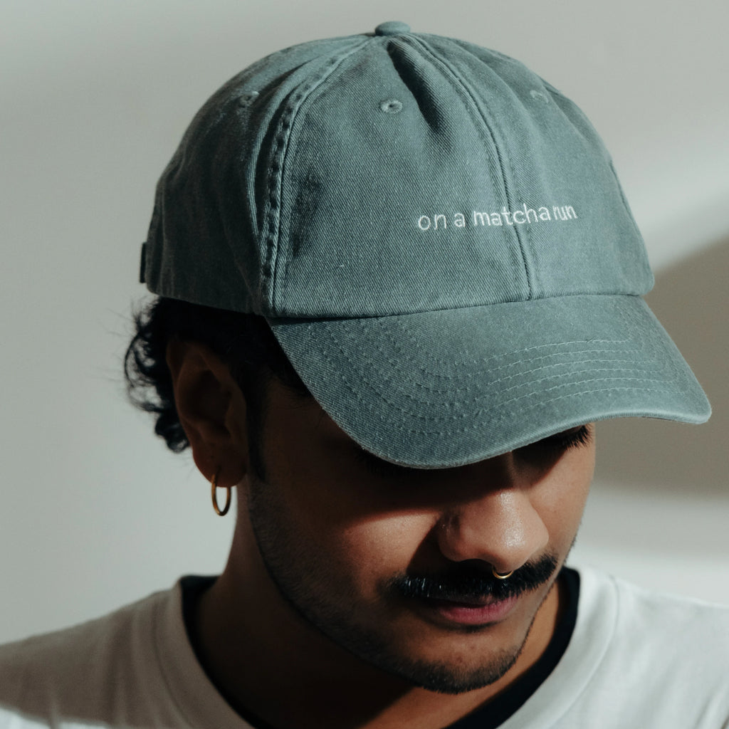 Matcha Run Baseball Cap | Embroidered Baseball Caps | Grind