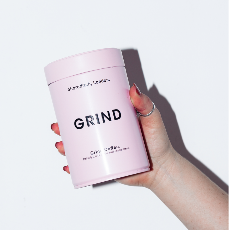 Pink Tin of Grind Coffee image