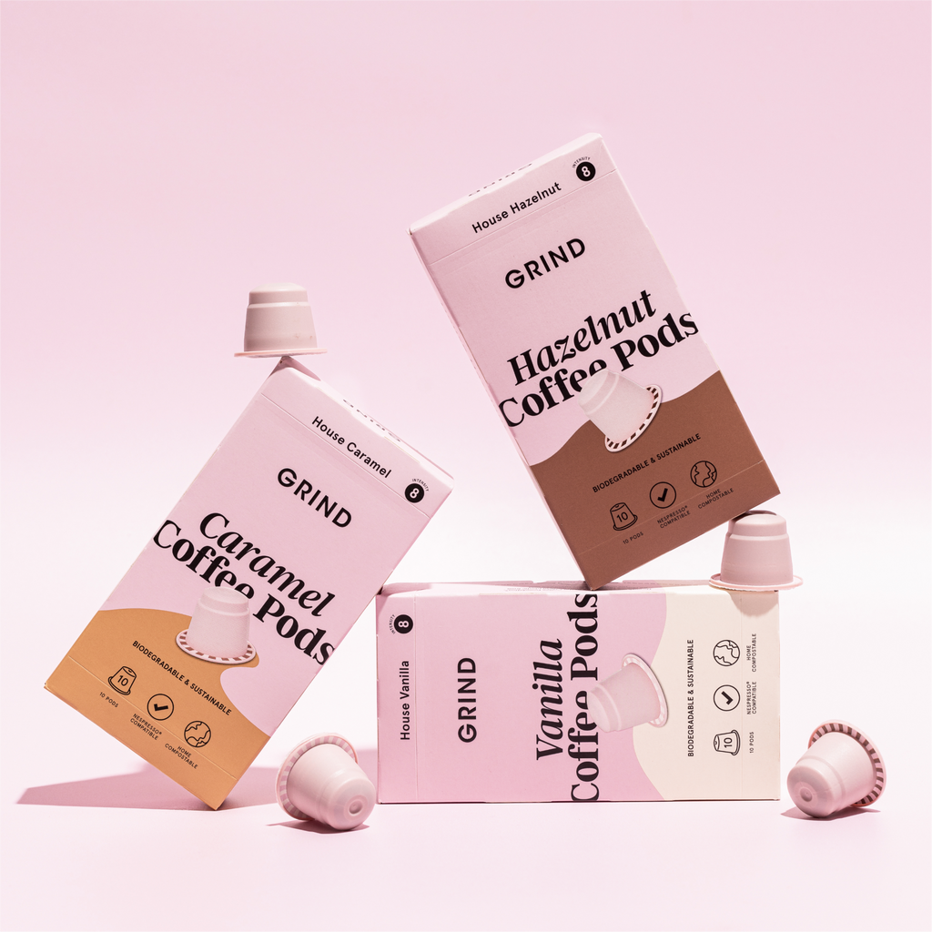 Flavoured Compostable Nespresso Pod Refills | Sustainable Coffee | Grind