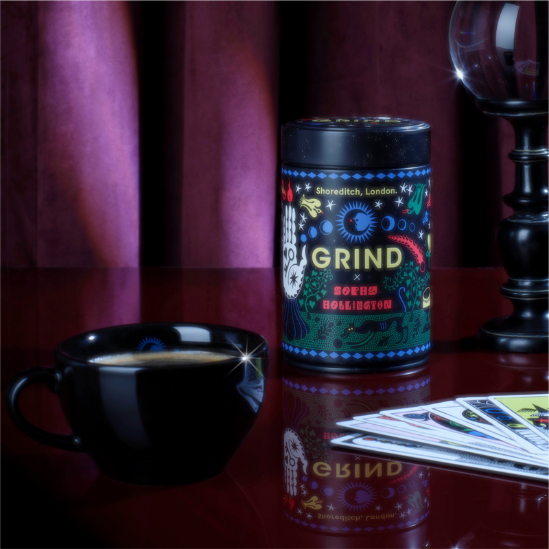 Grind x Sophy Hollington Tin & Coffee Cup Bundle image