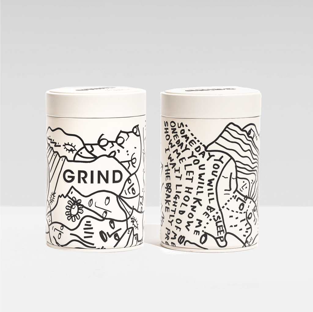 Grind X Shantell Martin Tin and Pods Compostable Coffee Pods Grind