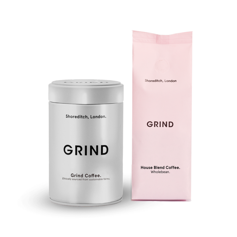 Silver Tin of Grind Coffee image