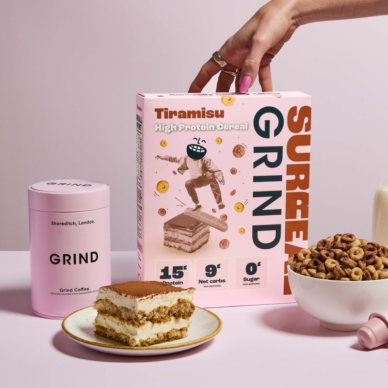 Grind x Surreal Tiramisu Cereal image