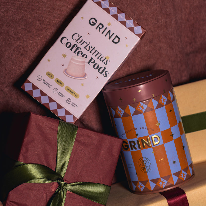 Christmas Tin of 20 Nespresso® Compatible Coffee Pods image